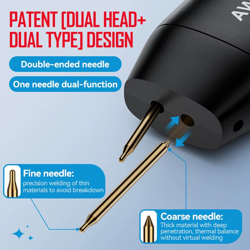Portable Spot Welder DIY Handheld Spot Welding Machine 90 Gears Adjustable Spot Welding for 18650 Lithium Battery