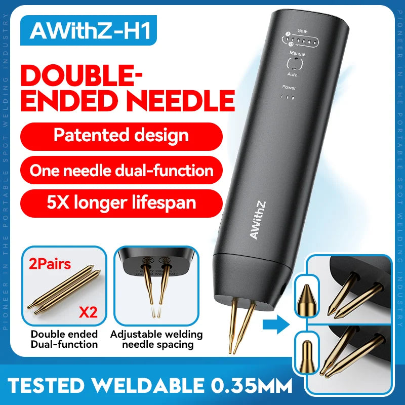 Portable Spot Welder DIY Handheld Spot Welding Machine 90 Gears Adjustable Spot Welding for 18650 Lithium Battery